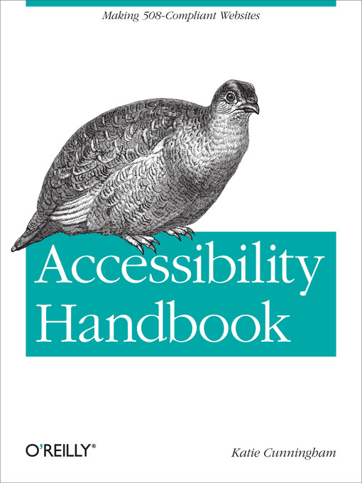 Title details for Accessibility Handbook by Katie Cunningham - Available